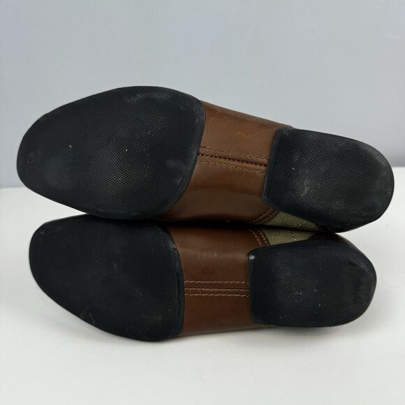 Gucci Olive Green Canvas and Leather Sneakers Size 5.5B EU35.5 Casual Sport VTG - Picture 15 of 16